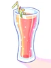 朱紅色海灘飲料