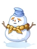 (服飾)愁眉苦臉雪人