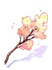 華麗櫻花樹枝