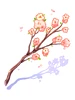 典雅櫻花樹枝